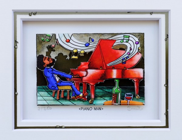 3D Pop Art - Piano Man