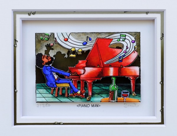 3D Pop Art - Piano Man