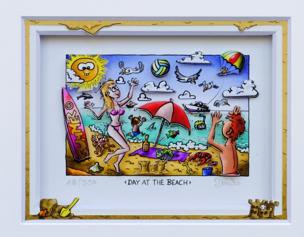 3D Pop Art - Day At The Beach