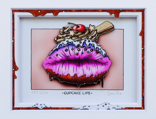 3D Pop Art - Cupcake Lips